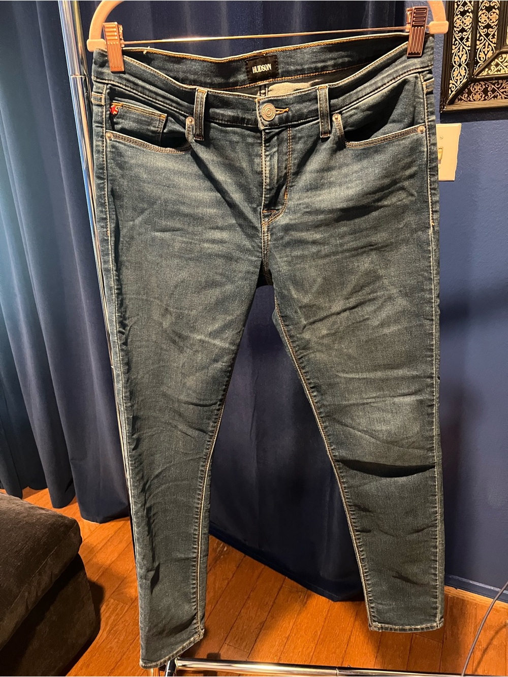 Hudson Jeans Women's Skinny Jeans in Dark Blue Wash